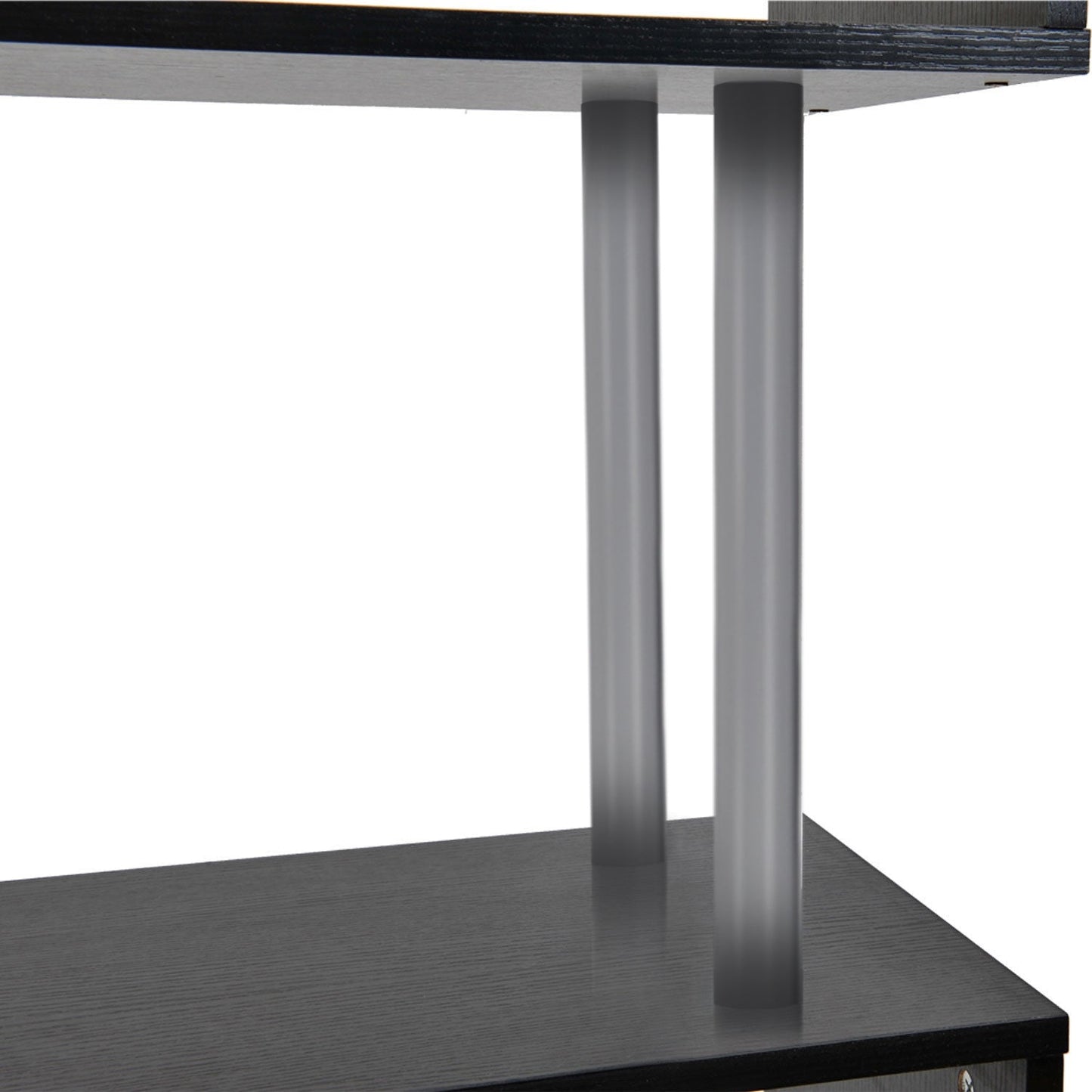 Double 'S' Shelving Unit - Black