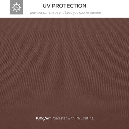 3x3 m Double-Tier Canopy Top Replacement-Coffee