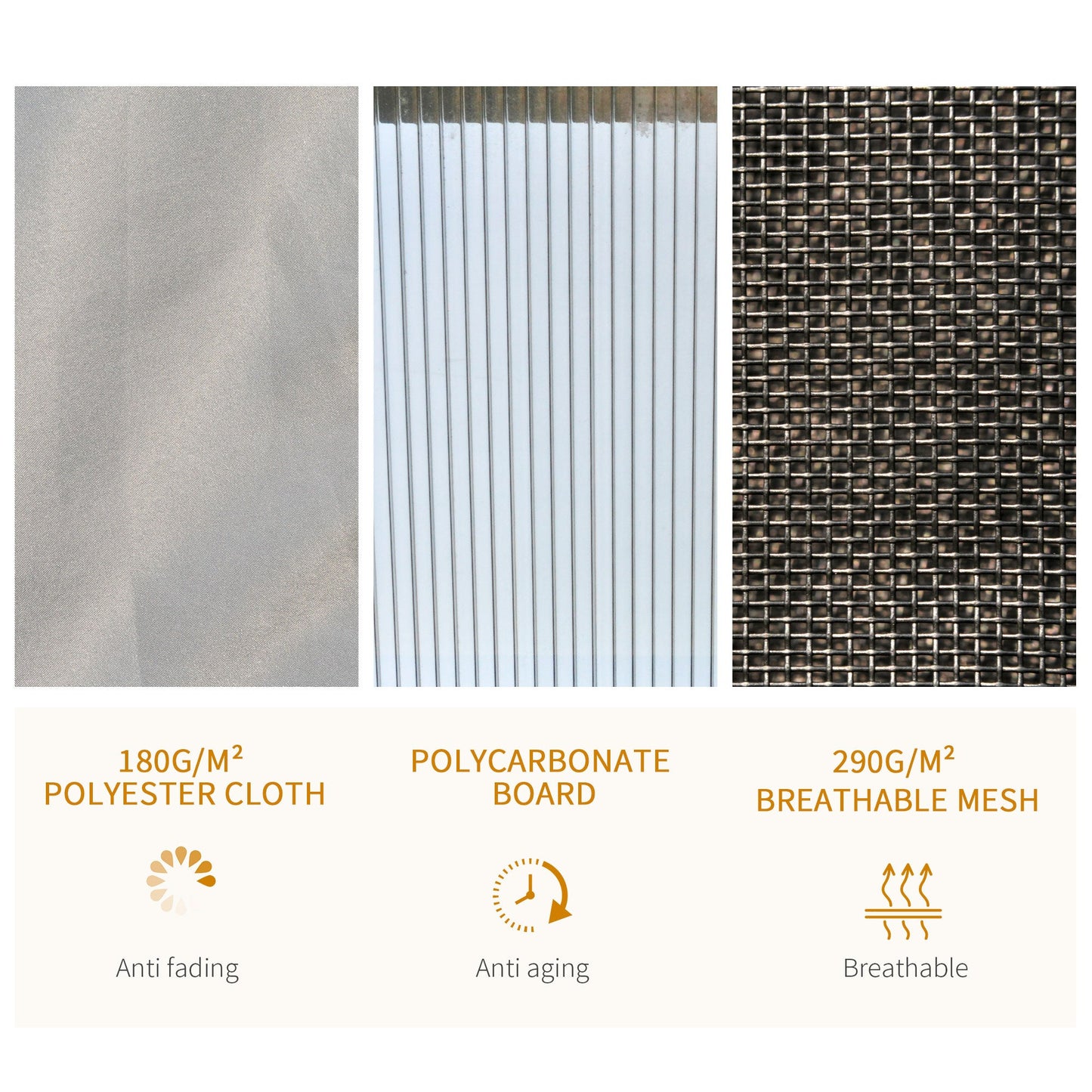 Outdoor 3.6 x 3M Gazebo Cabana w/ Steel Frame & Net Sidewalls for Privacy