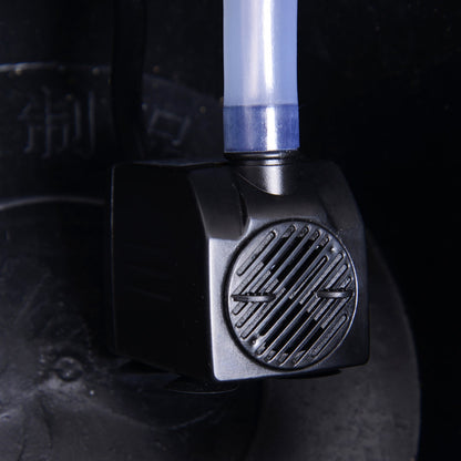 Fir Wood Barrel Pump Fountain W/ Flower Planter