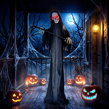 Animated Grim Reaper Halloween Decoration - 183cm