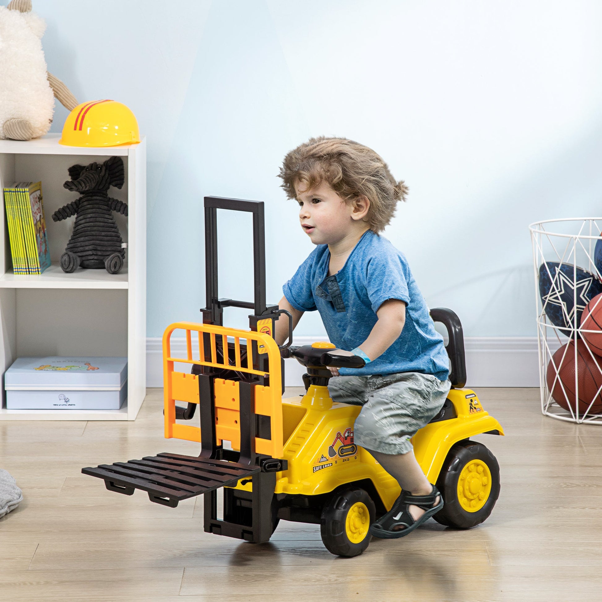 Kids Ride-On Construction Car Primary Image