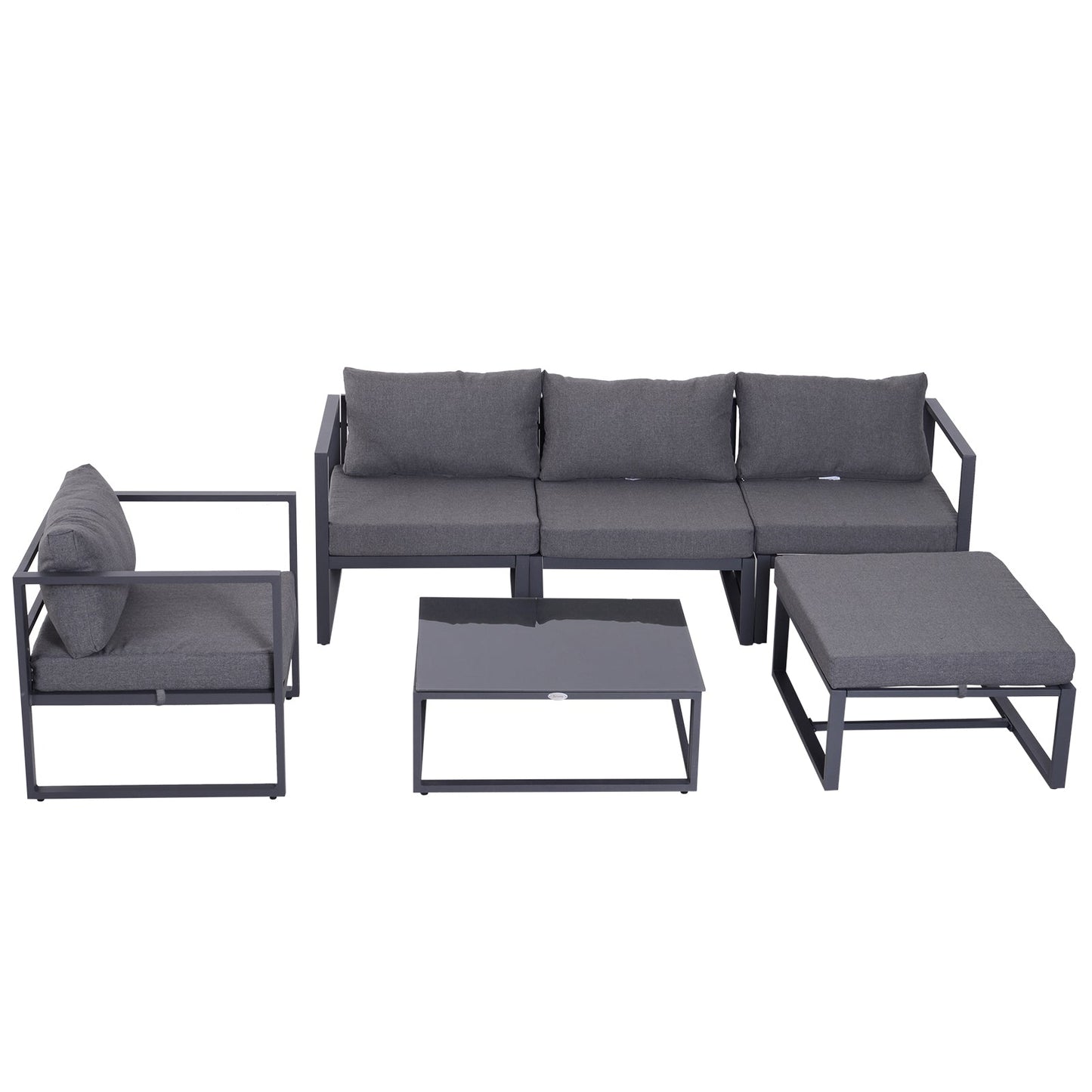 6-Piece Sectional Sofa Set W/Cushions
