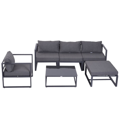 6-Piece Sectional Sofa Set W/Cushions