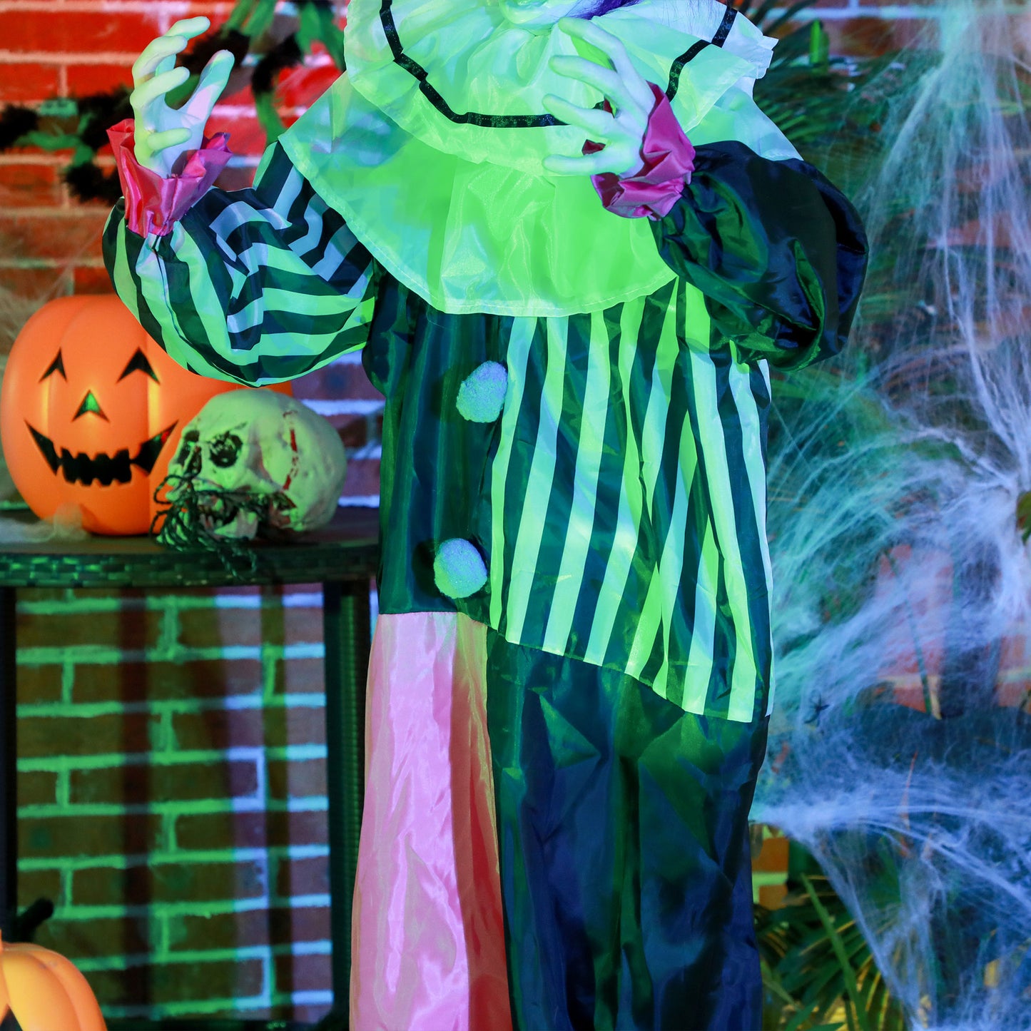 Animated Clown Halloween Decoration - 173cm