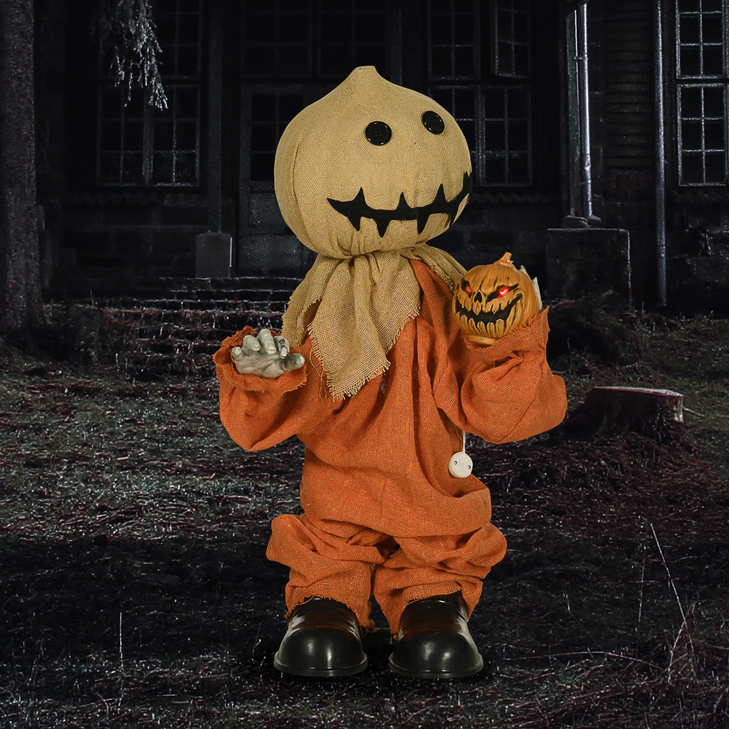 Animated Scarecrow Halloween Decoration - 77cm Primary Image
