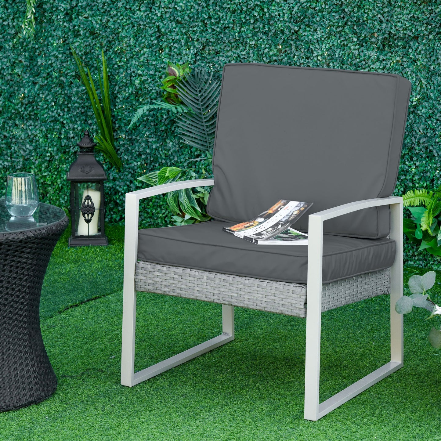 Replacement Seat and Back Cushion Set - Grey Primary Image