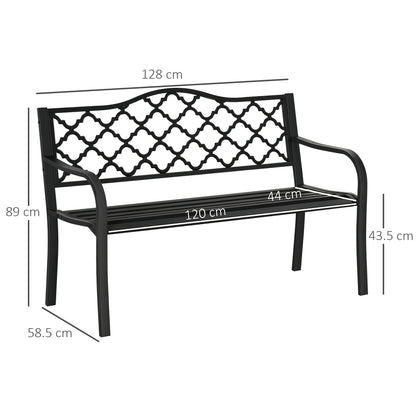 2 Seater Garden Bench Antique Loveseat for Yard
