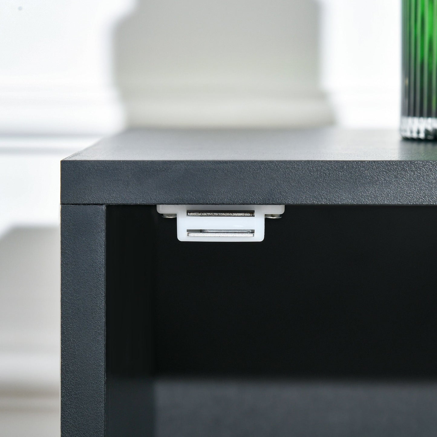 Rolling Storage Cabinet 3-Tier Mobile File Cabinet with Wheels & Metal Doors for Home Office