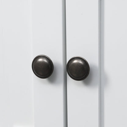 kleankin Pedestal Under Sink Cabinet with Double Doors