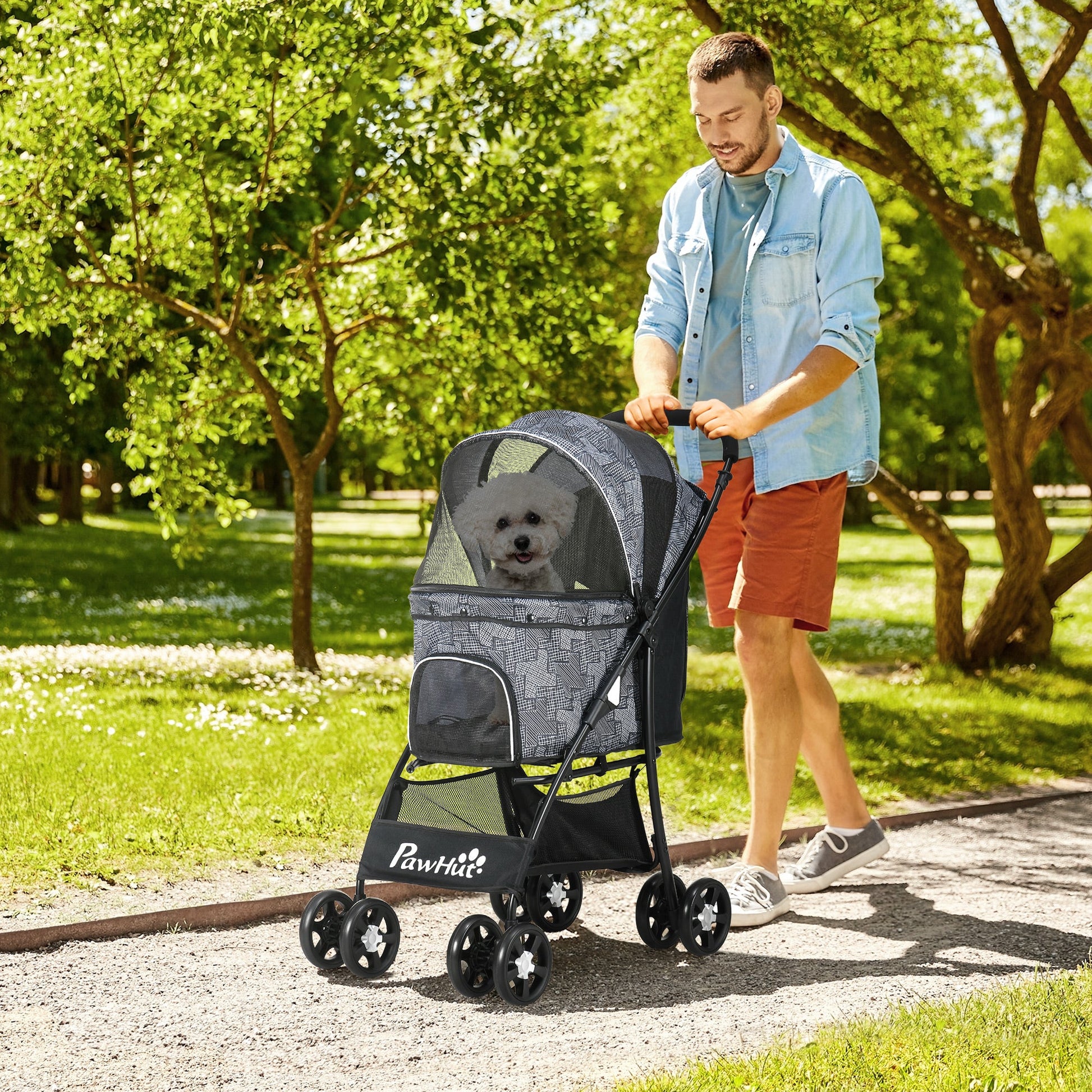 pawhut dog stroller PawHut Pet Stroller