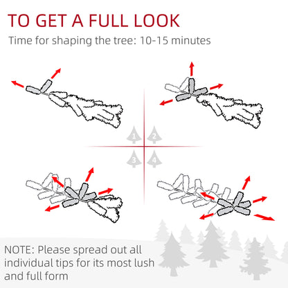 2x 1ft Burlap Base Christmas Tree Artificial - White Frosted Green Ornament Warm White 50 Tips