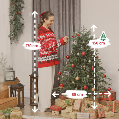 5ft Full Spruce Christmas Tree Artificial -  1375 Tips