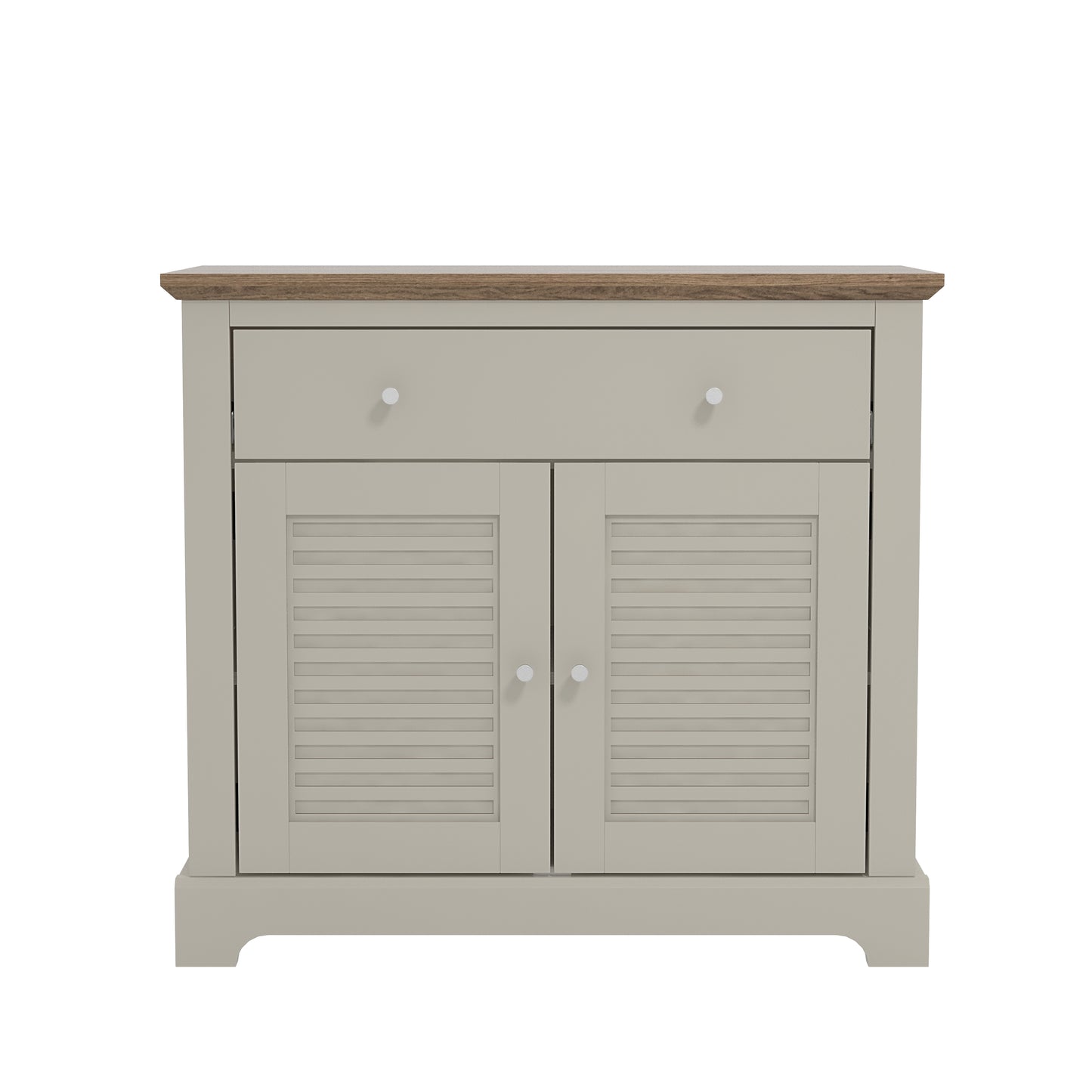 Salcombe Sideboard Light Grey 2 Doors 2 Shelves 1 Drawer Primary Image