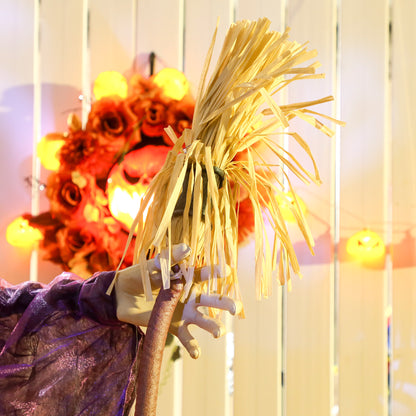 Animated Witch Halloween Decoration - 183cm