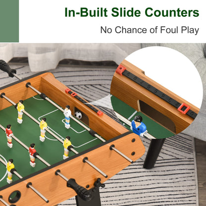 Folding Foosball Gaming Table Mini Football Soccer Table for Family Fun Kids Toy