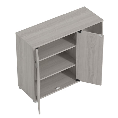Bideford Shoe Storage Light Grey 2 Doors 6 Shelves