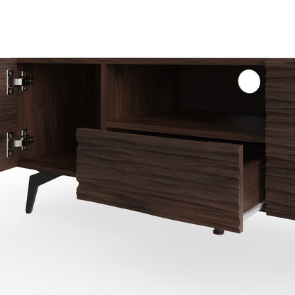 Bantham TV Unit Dark Walnut 1 Shelf 1 Drawer 2 Doors
