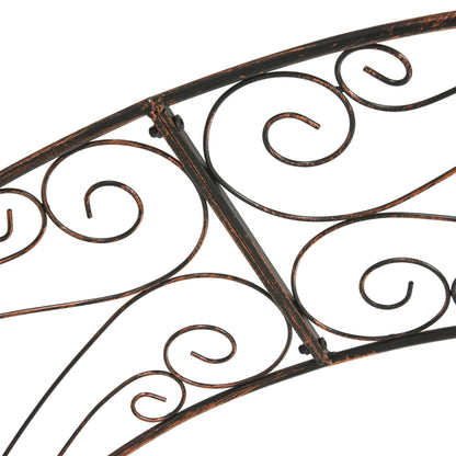 Metal Decorative Garden Rose Arch Arbour Trellis for Climbing Plants Support Archway Wedding Gate 120L x 30W x 226H cm