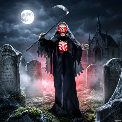 Animated Grim Reaper Halloween Decoration - 170cm