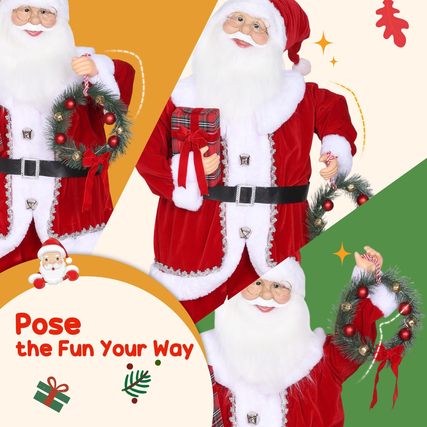 Santa Christmas Decoration - 120cm