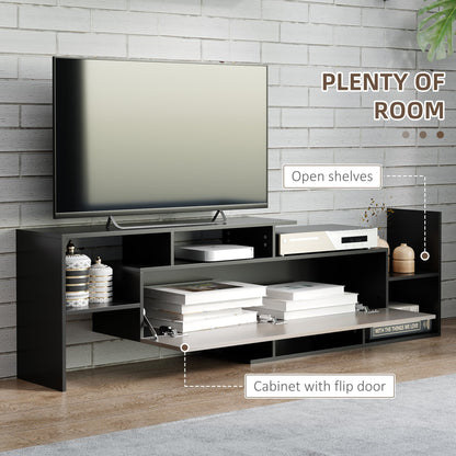 Modern TV Cabinet with Wall Shelf