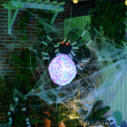 Spider Inflatable Halloween Decoration - 153cm