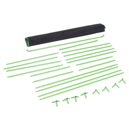 Hydroponic Plant Grow Tent Canopy Indoor Reflective Mylar Green Room 600D Oxford 120L x60W x150H cm Silver