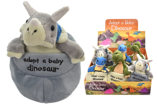 Plush Baby Dinosaur In Egg
