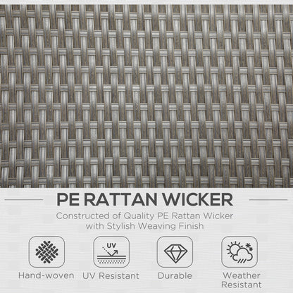 4-Piece Rattan Garden Furniture Sets