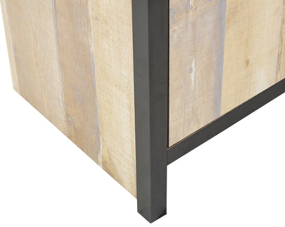 Boston TV Unit Oak 2 Shelves 2 Doors