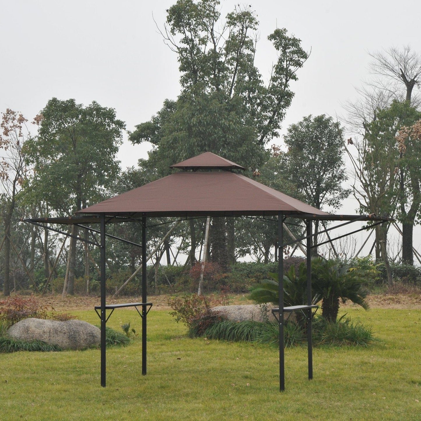 2.5 x 1.5m BBQ Tent Camping Picnic Gazebo Marquee Shelter Portable Waterproof