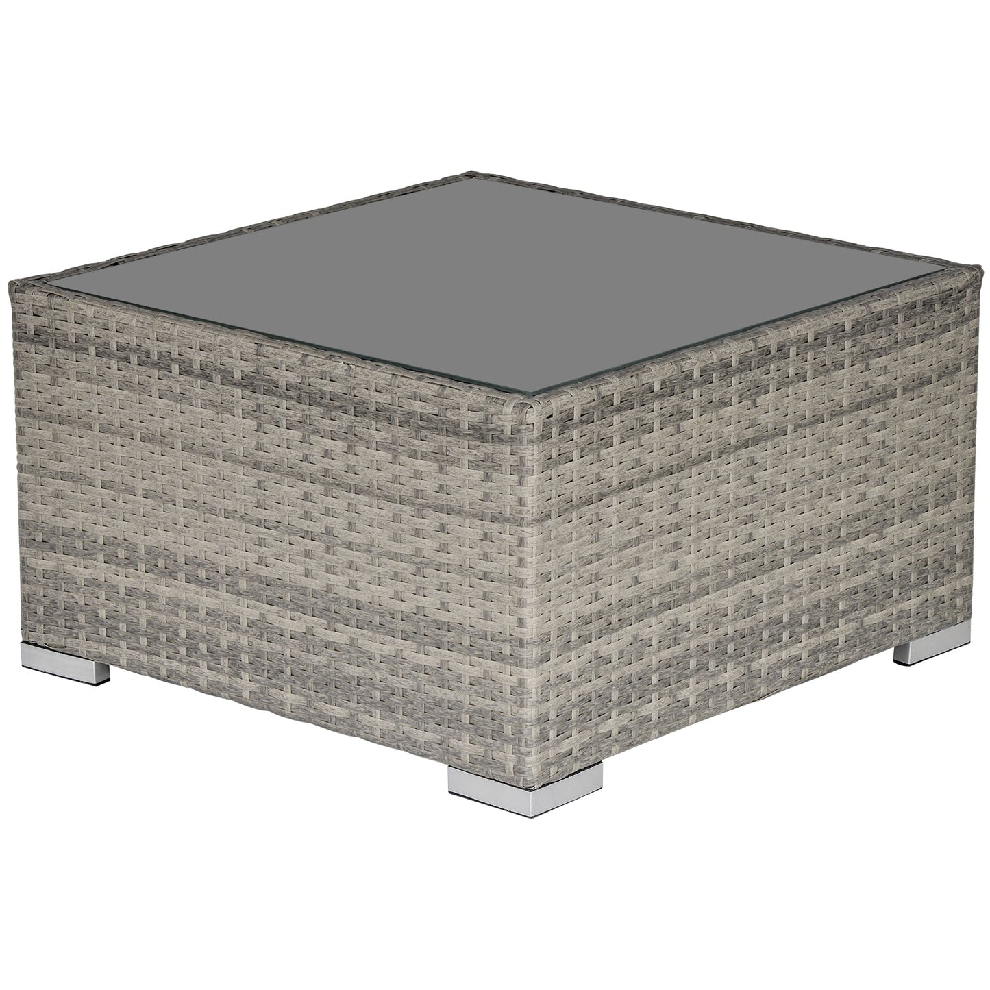 Square PE Wicker Rattan Table