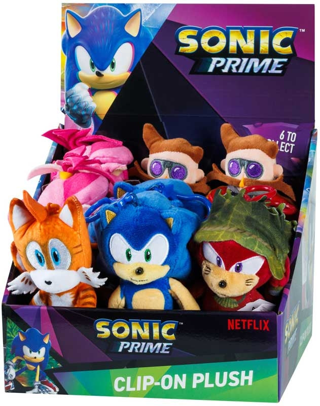 Sonic Prime Clip On Plush Keyring