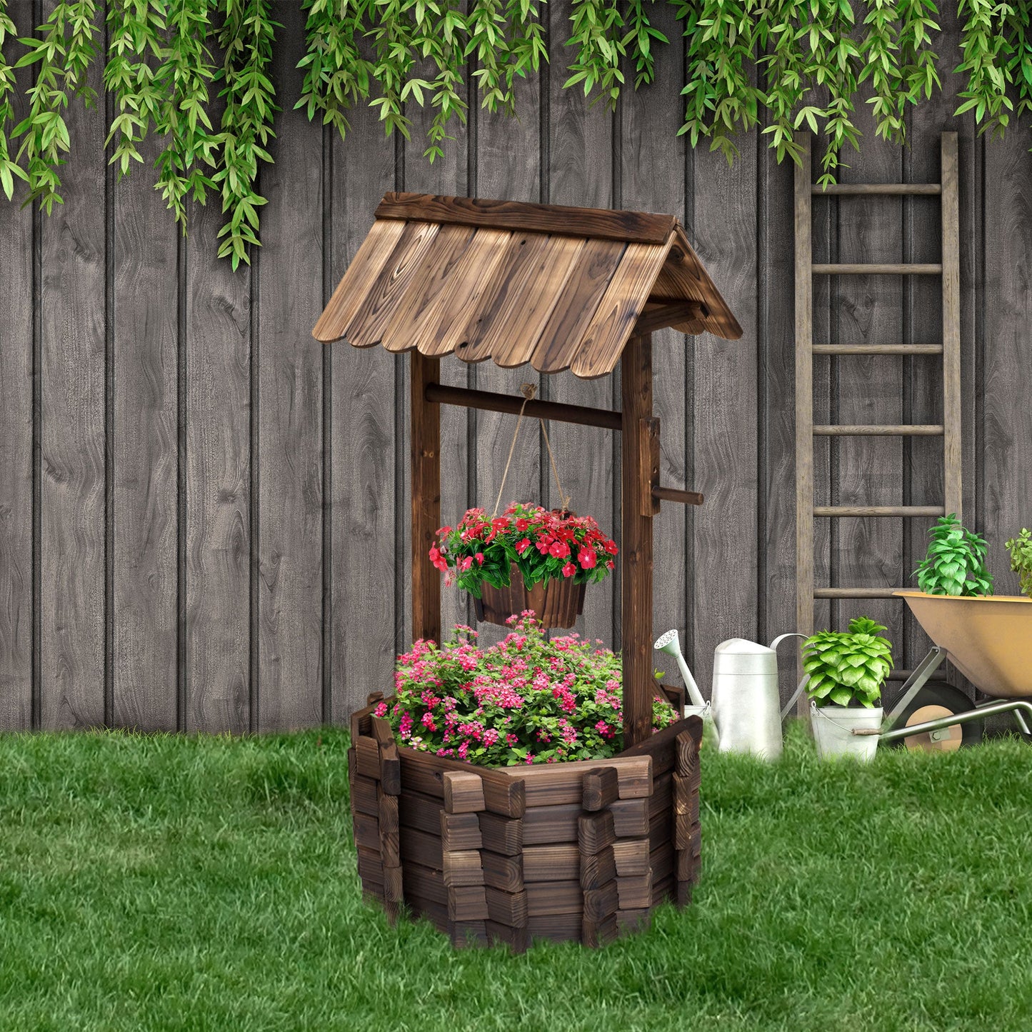Wishing Well Planter Bucket