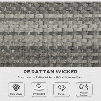 7-Pieces PE Rattan Garden Furniture Set