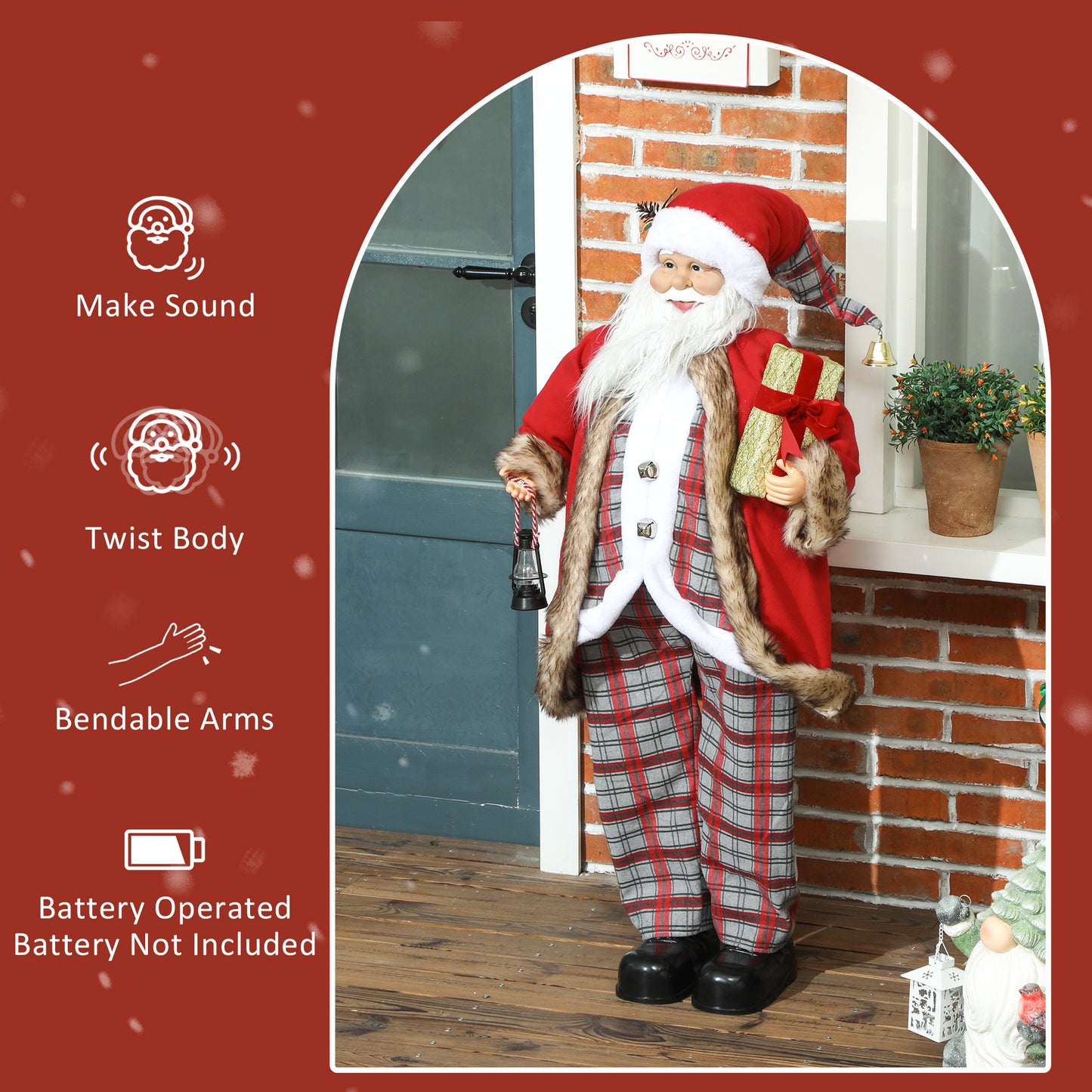 Santa Christmas Decoration - 120cm