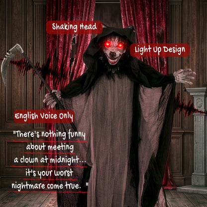 Animated Werewolf Halloween Decoration - 170cm