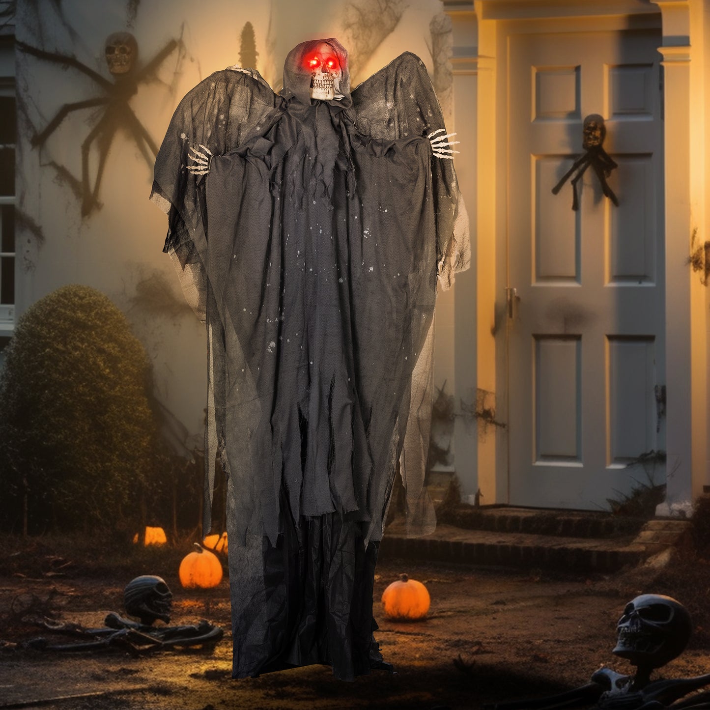 Animated Grim Reaper Halloween Decoration - 195cm Primary Image