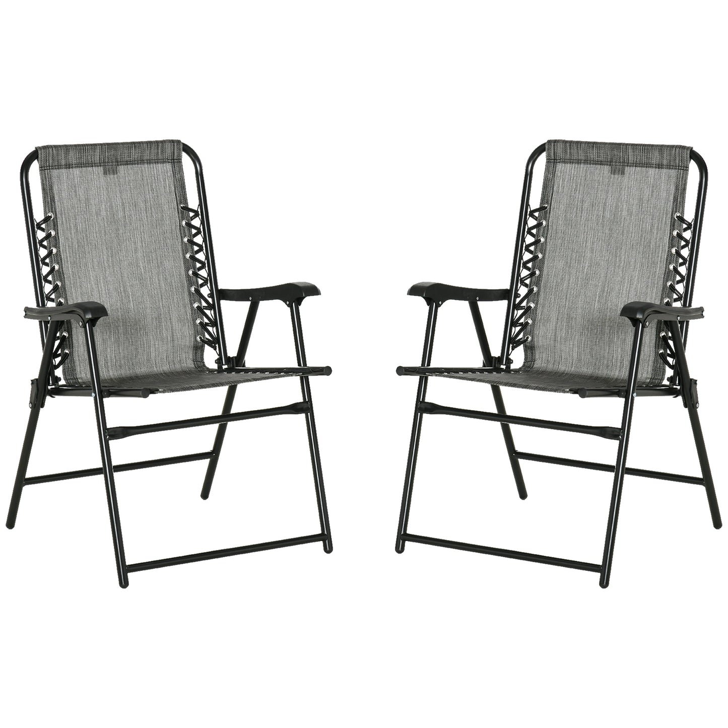 2-Pieces Patio Folding Chair Set