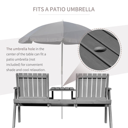2 Seater Garden Bench Antique Loveseat for Yard