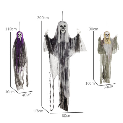 3 x Skeletons Halloween Decoration