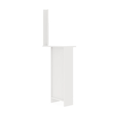 Frances Tall Dressing Table White 6 Shelves