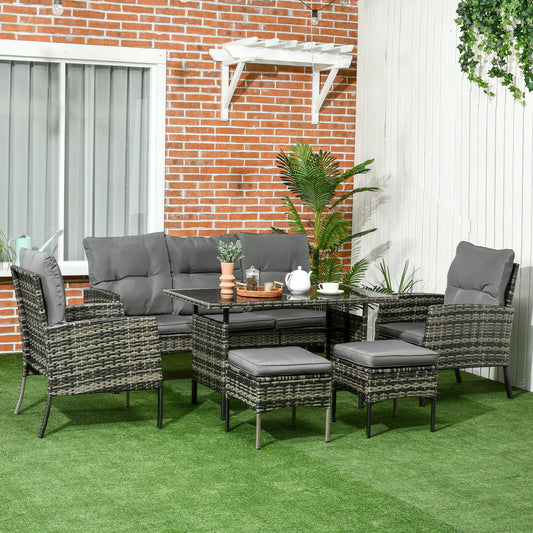 5 Seater Rattan Garden Furniture Set