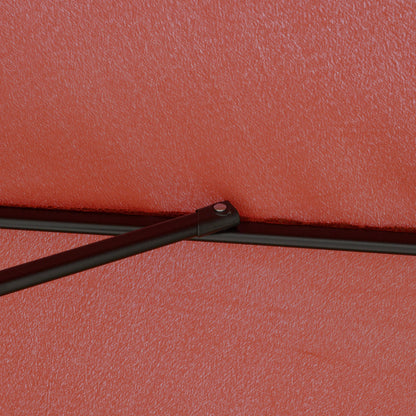 2.66m Patio Umbrella Garden Parasol Outdoor Sun Shade Table Umbrella with Ruffles