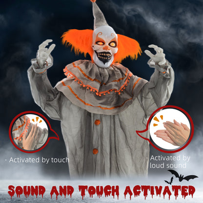 Animated Clown Halloween Decoration - 183cm