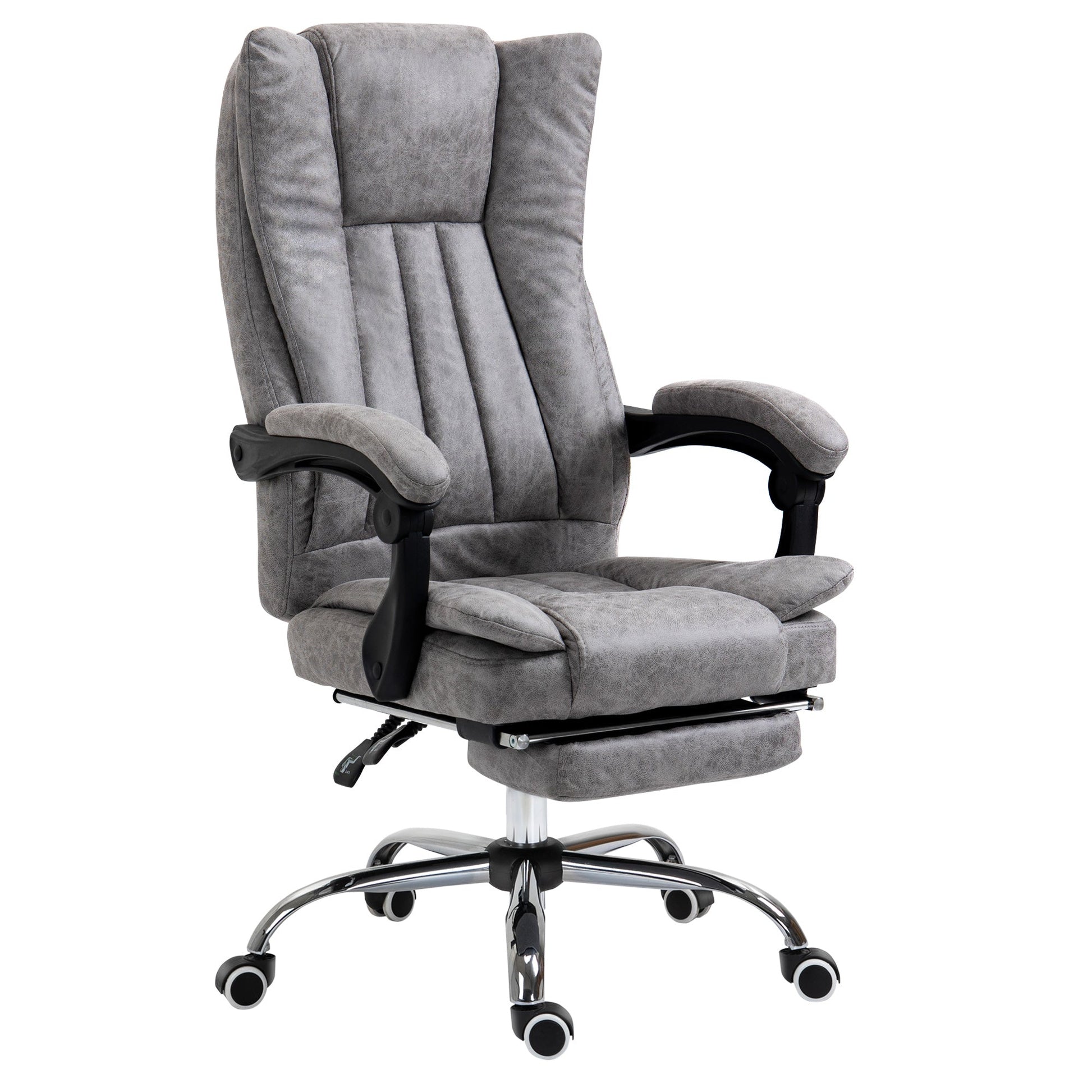 Vinsetto Home Office Chair Microfibre Desk Chair with Reclining
