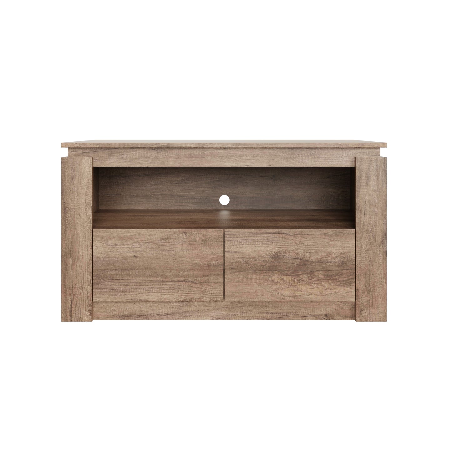 Canyon TV Unit Grey Oak 1 Shelf 2 Drawers