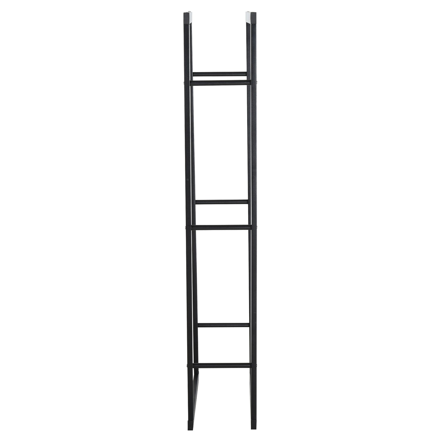 150x40cm Metal Firewood Log Holder Rack Double Tier w/ Balanced Base Side Rails