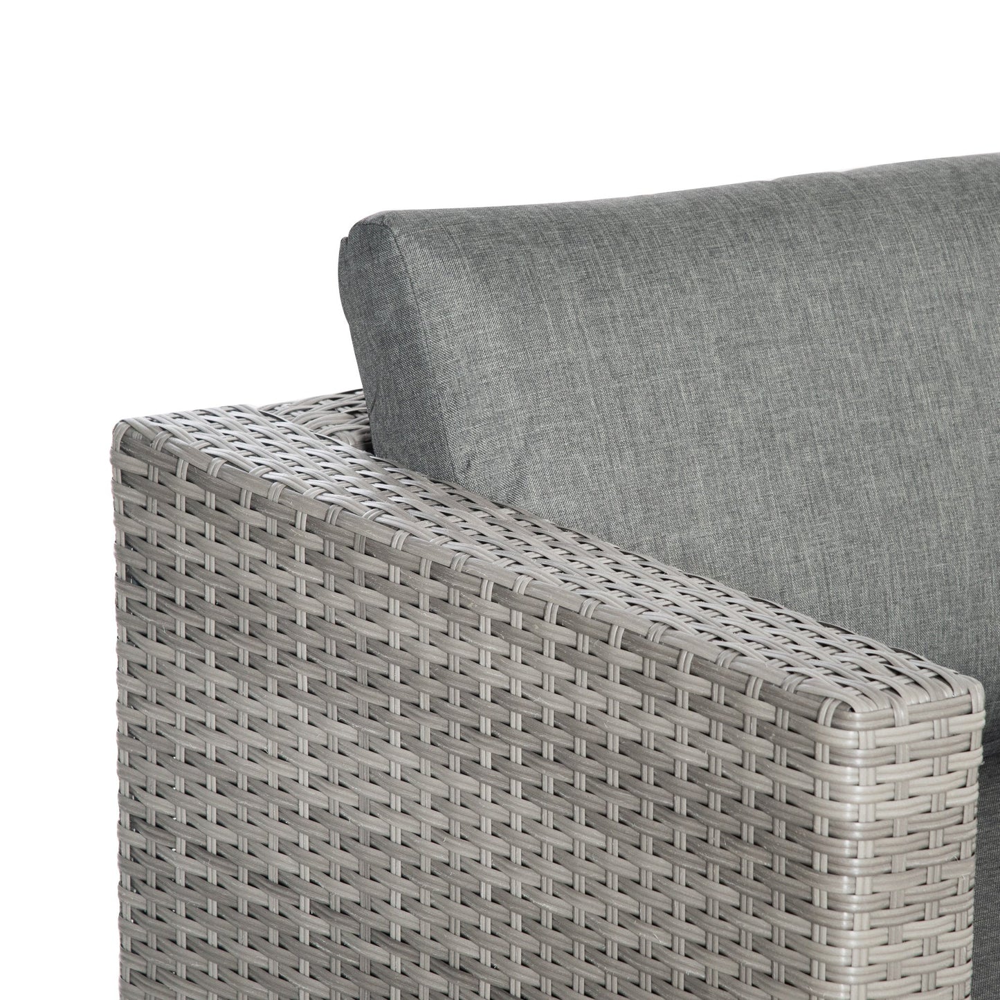 3-Pieces Outdoor PE Rattan Sofa Set
